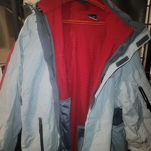 Men's Gray and Red Jacket